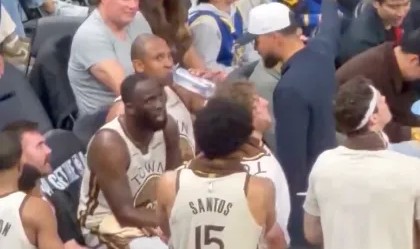 美媒晒照：暂停期间库里正在指导追梦，他已进入执教模式